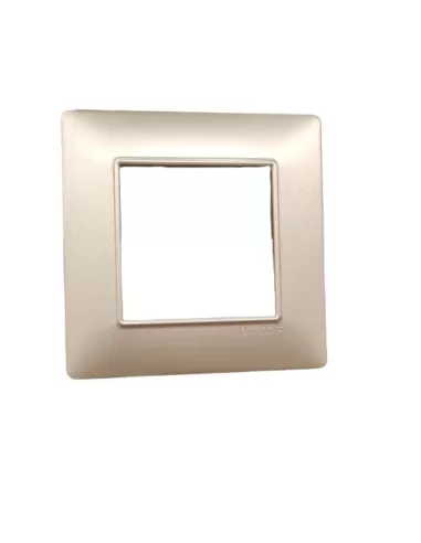 Vimar Plana 2-Module Plate Matt Nickel 14642.21